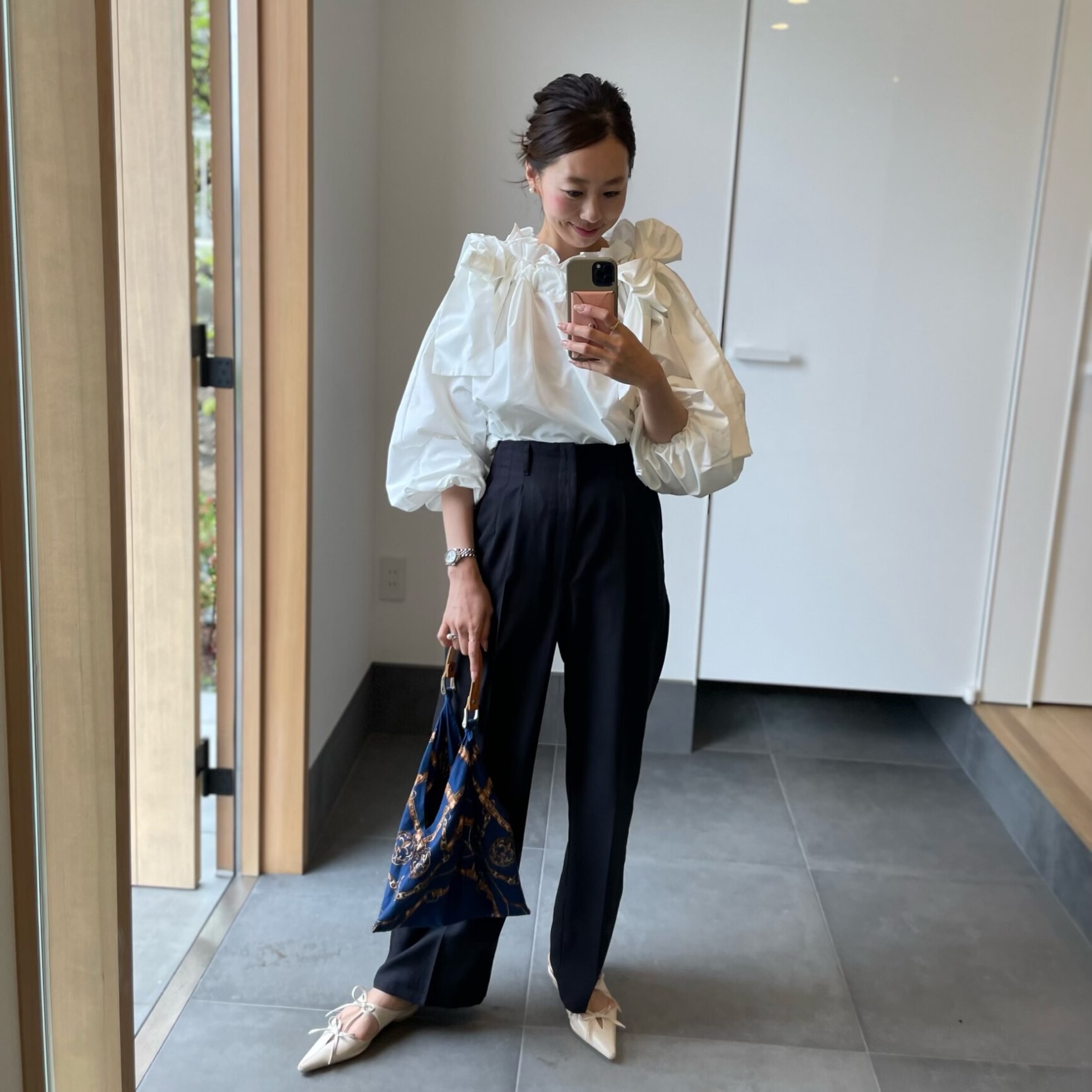 SALE／40%OFF】ショルダーリボンギャザーブラウス CELFORD セル