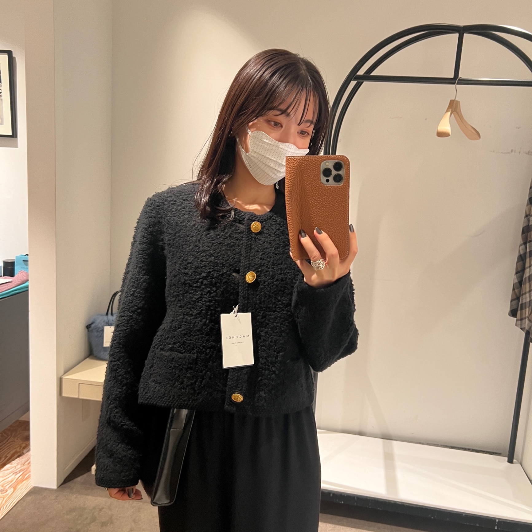 SALE／40%OFF】ムートン クルーネックカーディガン MACPHEE