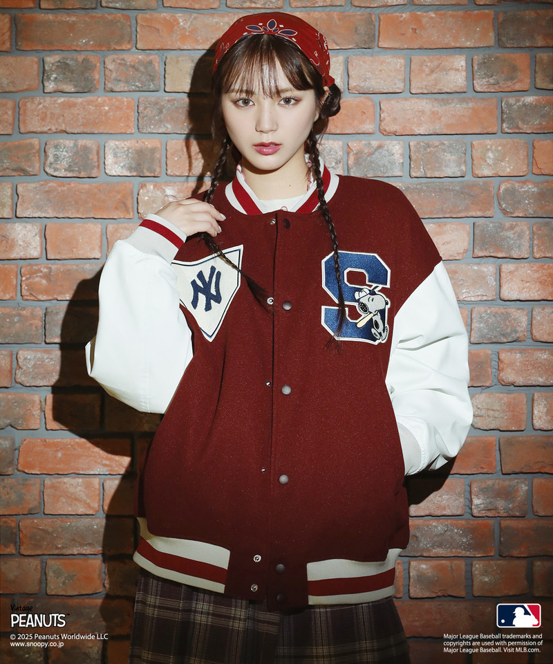 MLB×PEANUTSコラボスタジアムジャンパー｜DOUBLE NAME ダブル