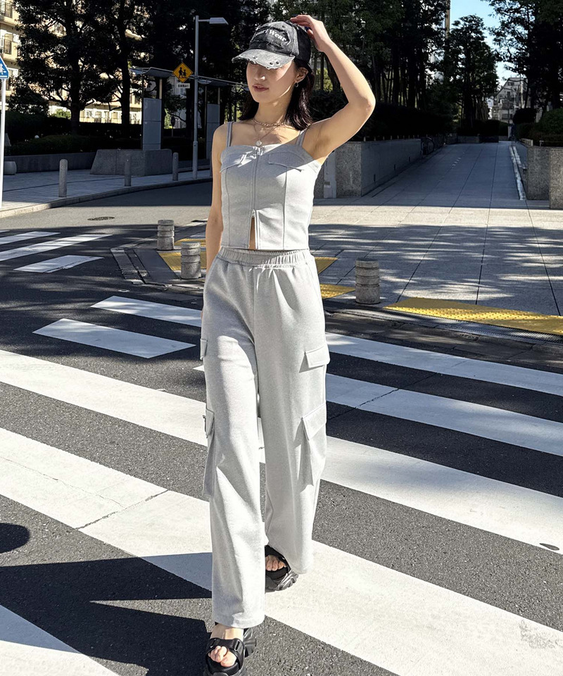 ダブルZIPキャミパンツセットアップ｜SPIRALGIRL スパイラルガール