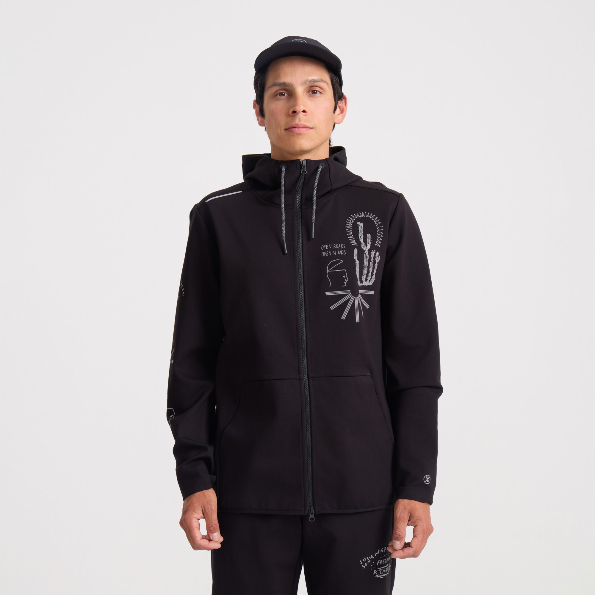 El Morro Zip Fleece 2.0 Hoodie in Black – Roark