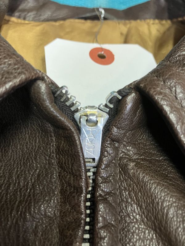 1940'S HERCULES GOATSKIN LEATHER SPORTS JACKET/36-38/w/V-TALON