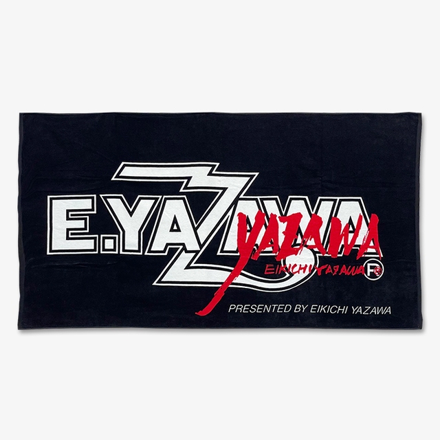 スペシャルビーチタオル(ロゴフデ)ブラック/ホワイト・レッド｜DIAMOND