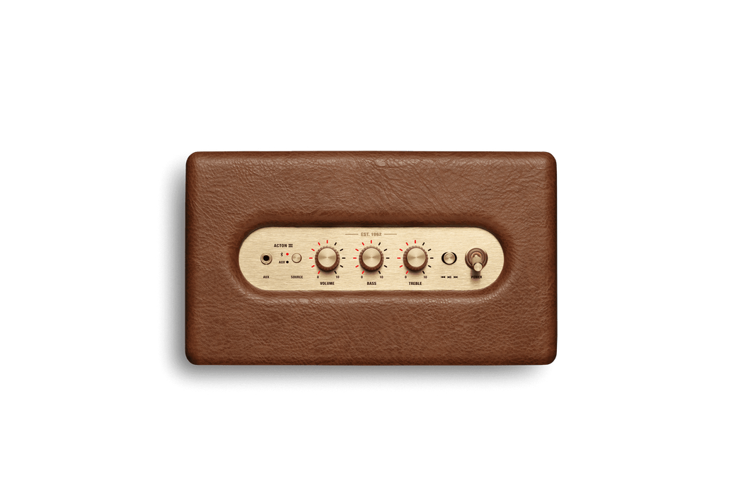 Marshall Acton III Bluetooth Home Speaker, Brown — Rock and Soul
