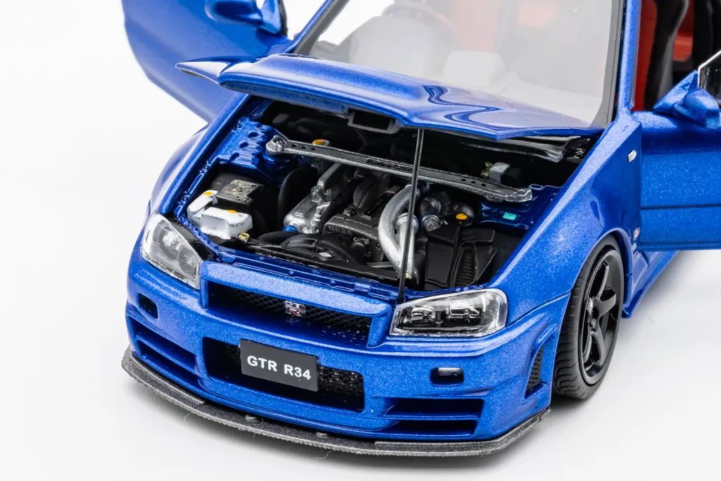 PGM x One Model 1:43 Nissan Skyline GT-R (R34) Z-Tune in Metallic
