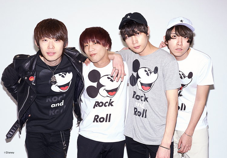 go!go!vanillas×rockin'star☆、ミッキーデザインの新作Tシャツで登場