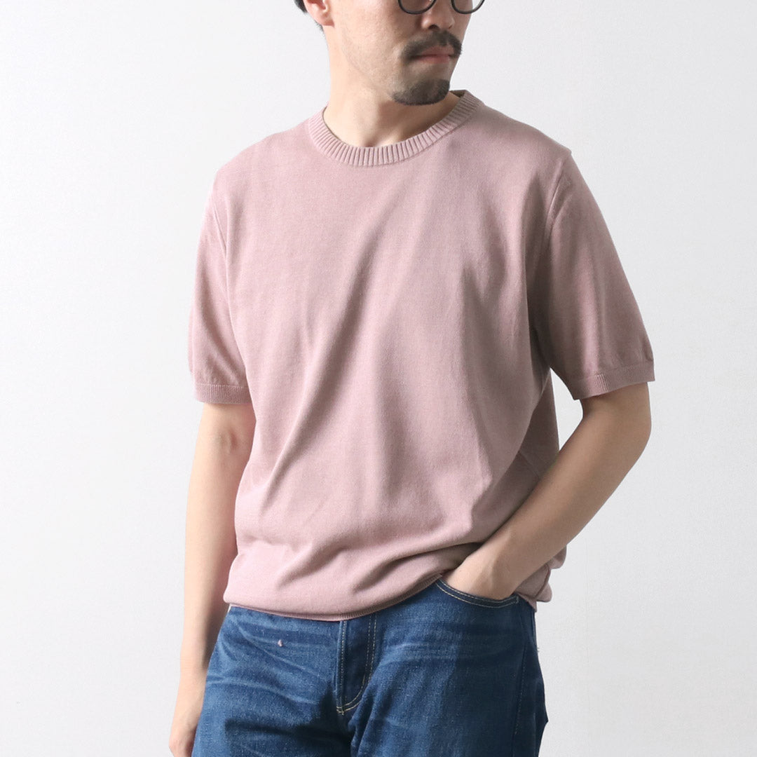 MOONCASTLE（ムーンキャッスル） アイスコットン クルーネック ニットT