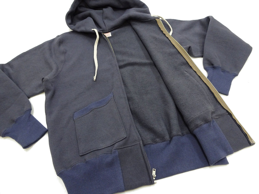 TOYS McCOY Men's Heavyweight Full Zip Hoodie - Vintage-Style Zip