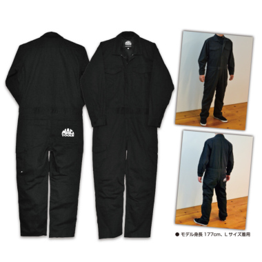 正規輸入品] マックツールズ つなぎ ワークウェア ブラック サイズ/M