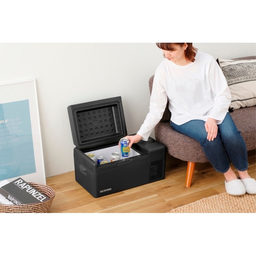ポータブル冷蔵庫 20L ブラック DC12V24V共用 IPD-2A-B アイリス