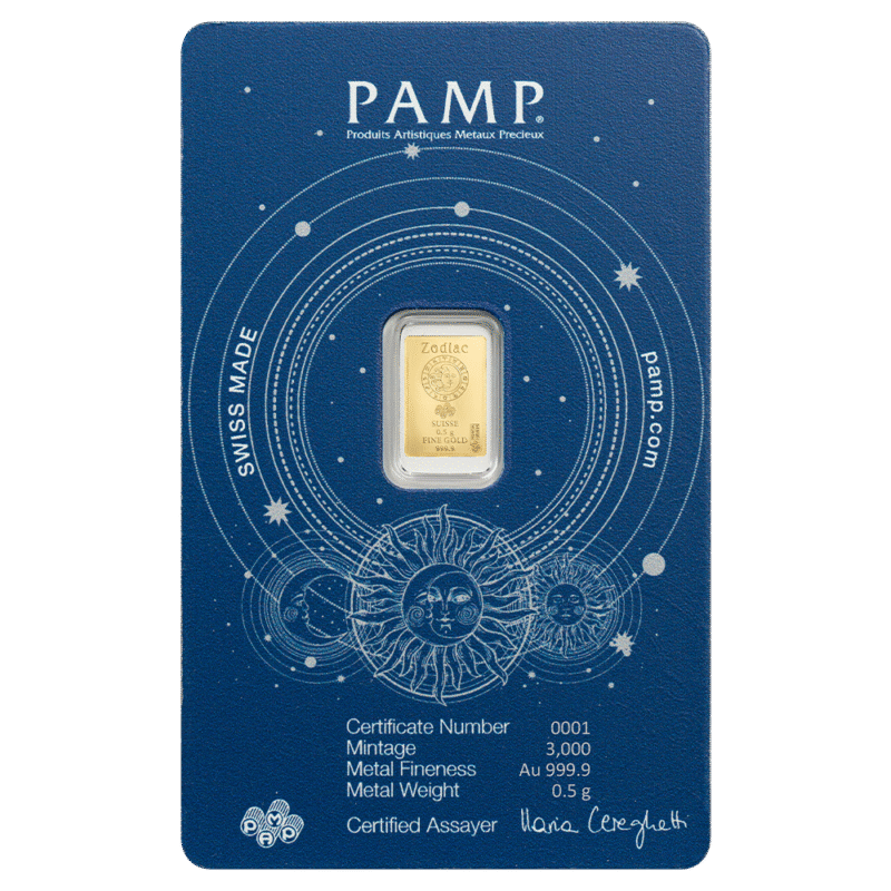 1/10 oz Engelhard Prospector Gold Round - 2025 - Royal Bull