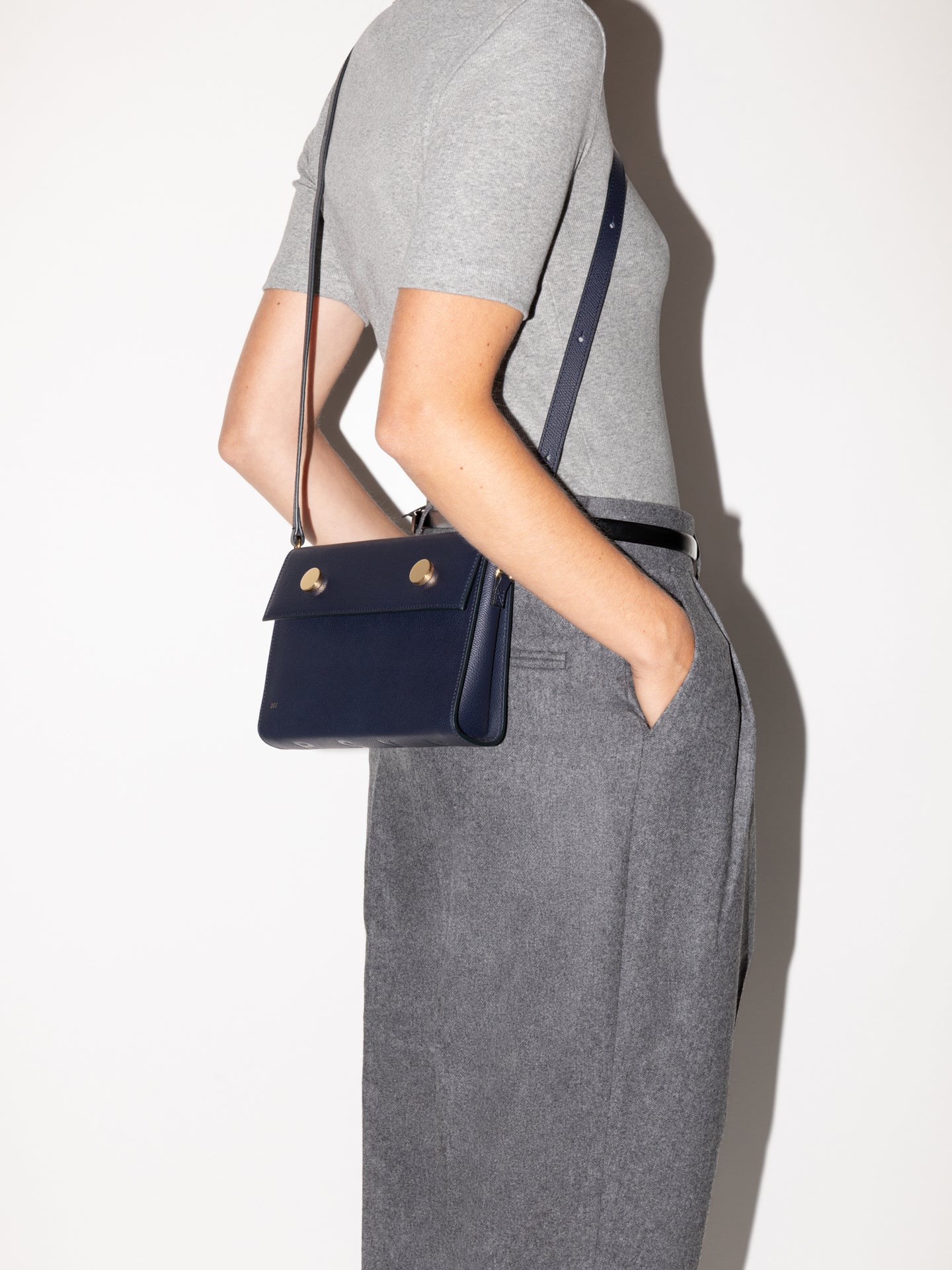 RSVP | Bag - Golden eyes - Grained Navy – RSVP Paris