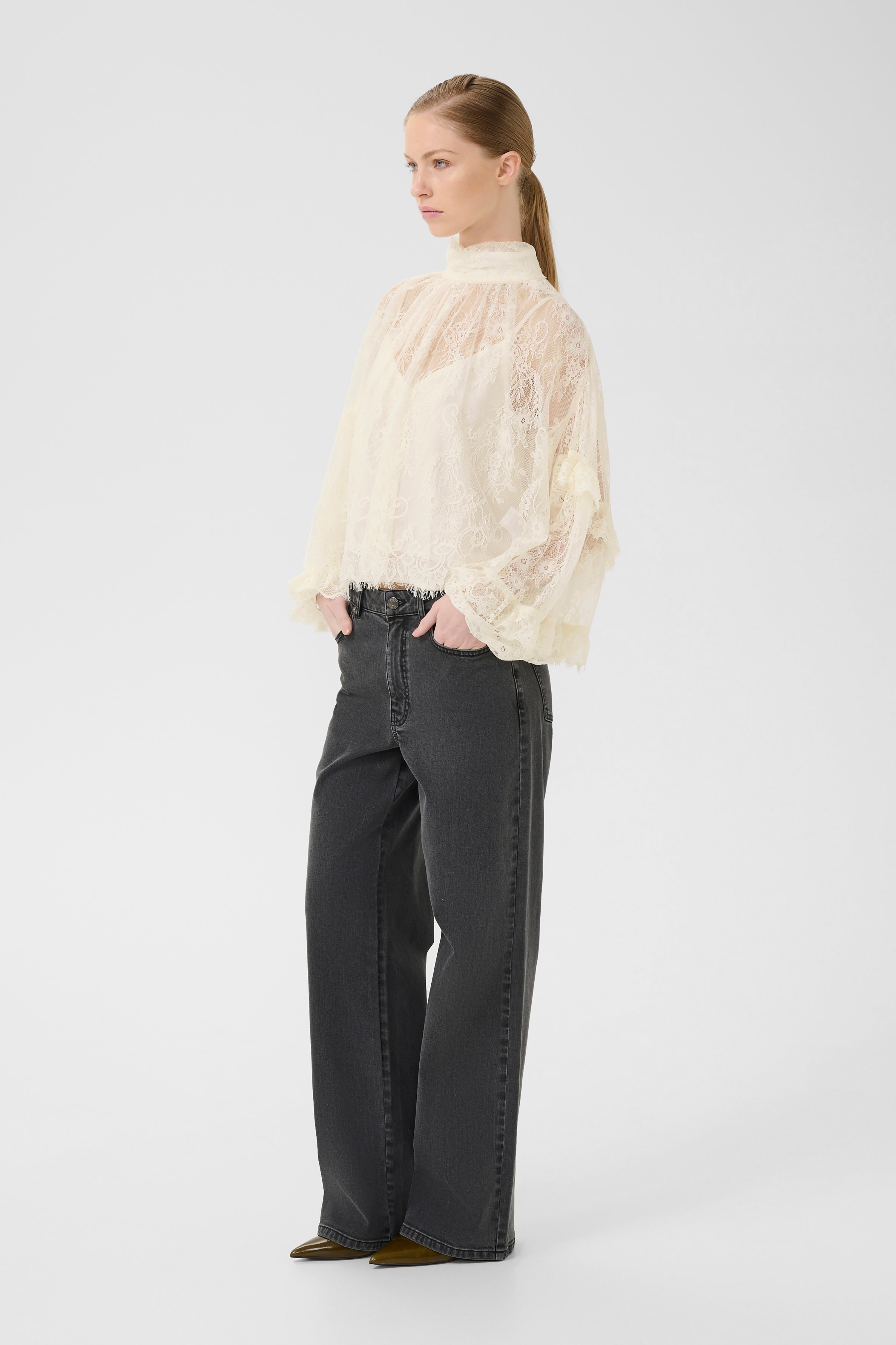 Gestuz Lami Blouse - Egret | RUM Amsterdam
