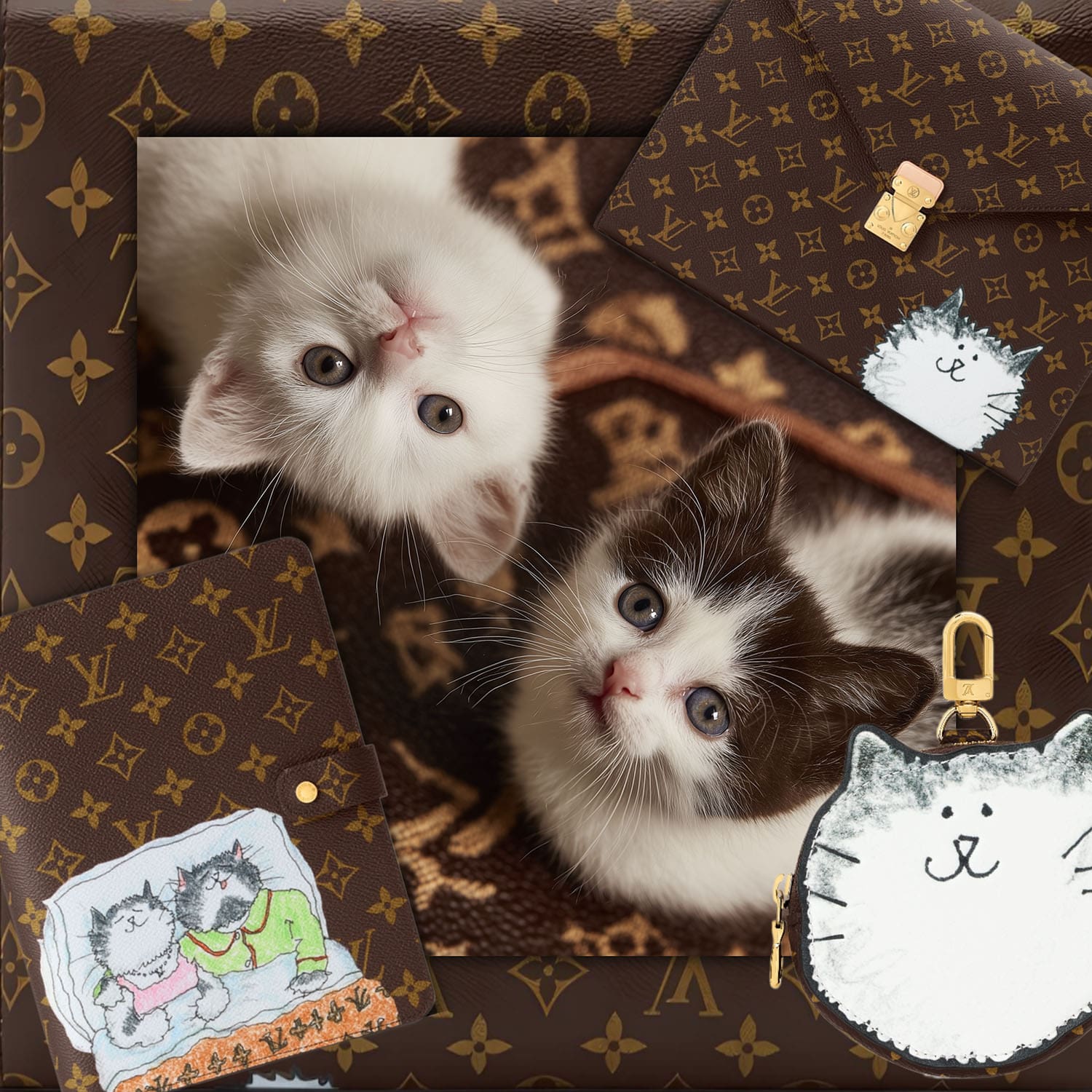 グレース・コディントンによるルイ・ヴィトンの猫たち - RUNWAY