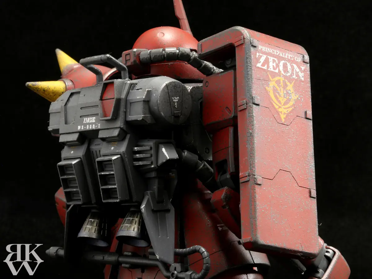 バンダイ 1/100 MG ジョニー・ライデン専用 MS-06R-2 高機動型ザクII