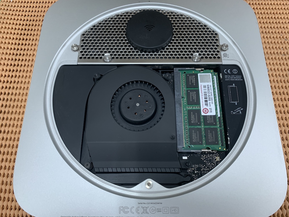 Mac mini (Late 2012) SSD交換 Fusion Drive 修理しました