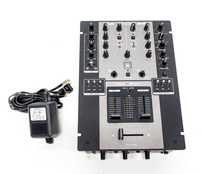 Denon DN-X300 Professional 2-Channel DJ Mixer with Power Supply