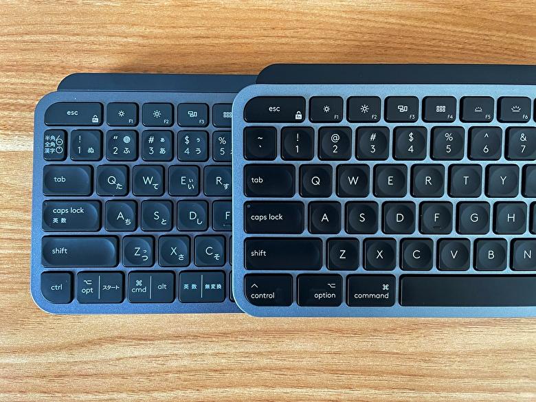 ロジクール KX800M MX KEYS for Mac レビュー。US配列でミニマル