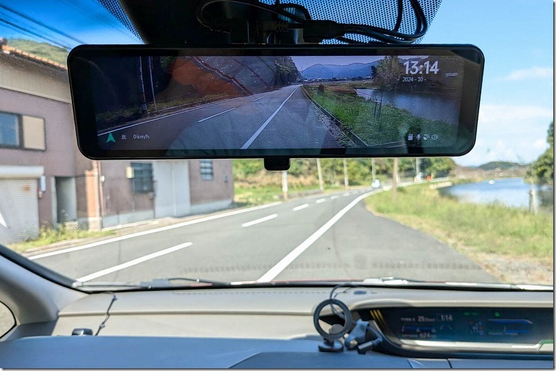 ミラー型ドライブレコーダ（前後カメラ）をフリード GB7へ取り付け