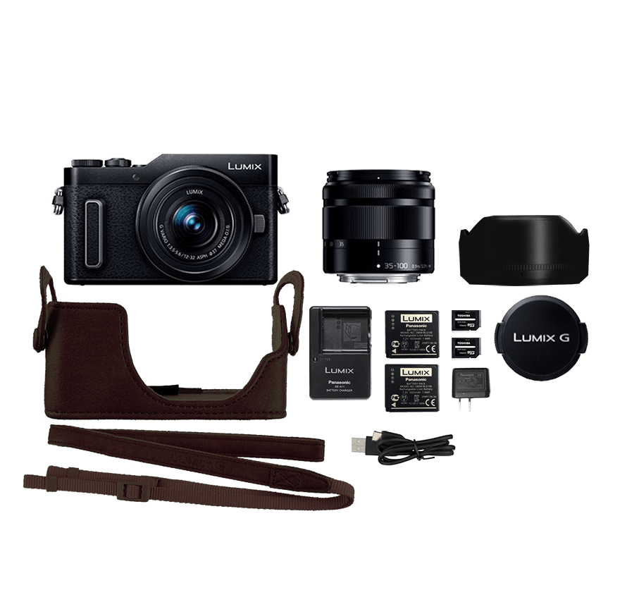 レンタル] Panasonic LUMIX DC-GF10 標準&望遠レンズセット/ブラック