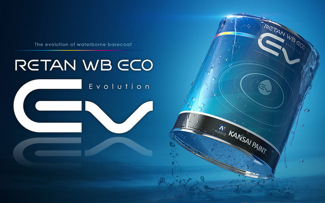 関西ペイント、自動車補修用水性ベース塗料 レタンWBエコEV を