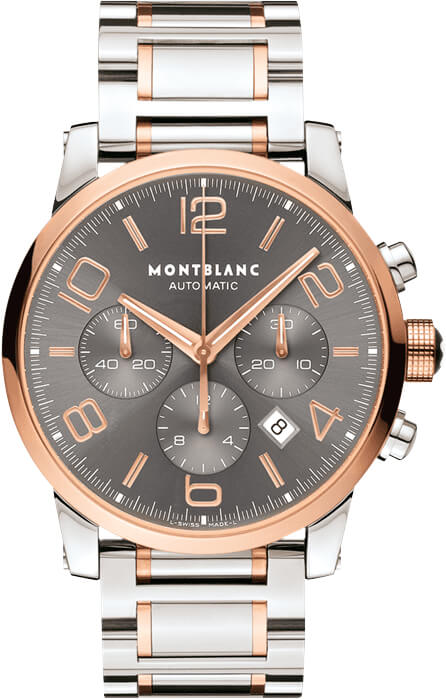 107321 MontBlanc Timewalker Chronograph Mens Two Tone Rose Gold