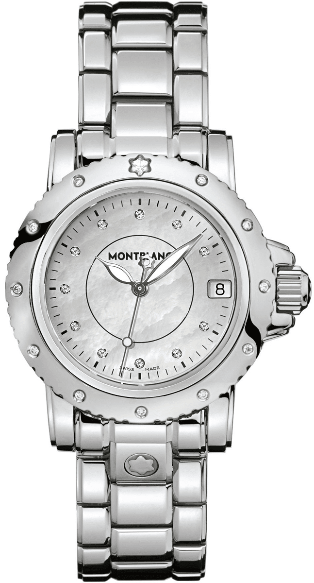 102362 MontBlanc Sport Collection White Mother of Pearl Diamond