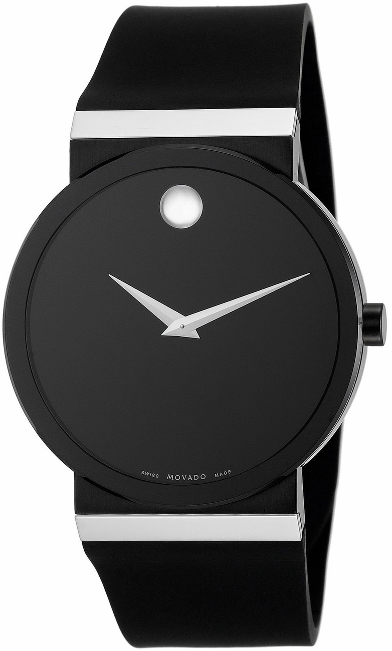 0606268 Movado Mens Sapphire Black Dial PVD Steel Case Black