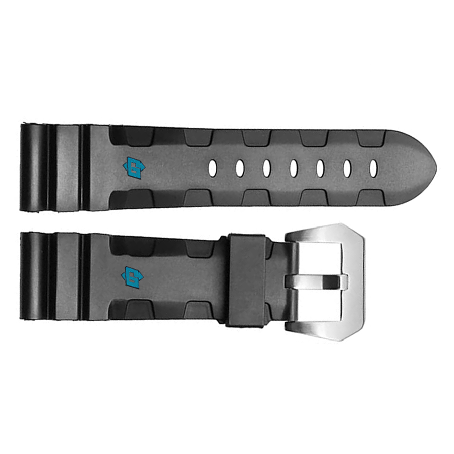 Buy Panerai 22mm Black Rubber Strap | Authentic Watches