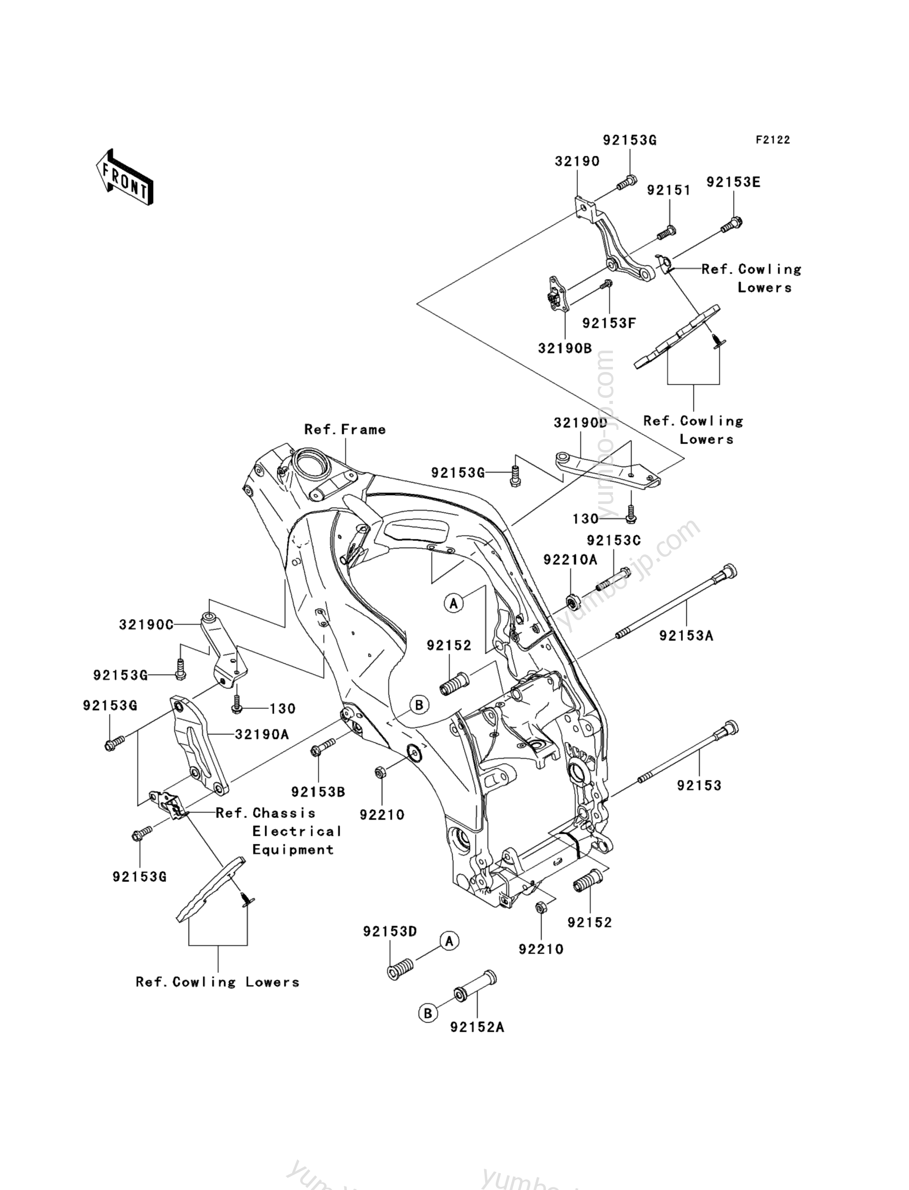 YUMBO | spare parts catalog for мотоцикла KAWASAKI NINJA ZX-10R