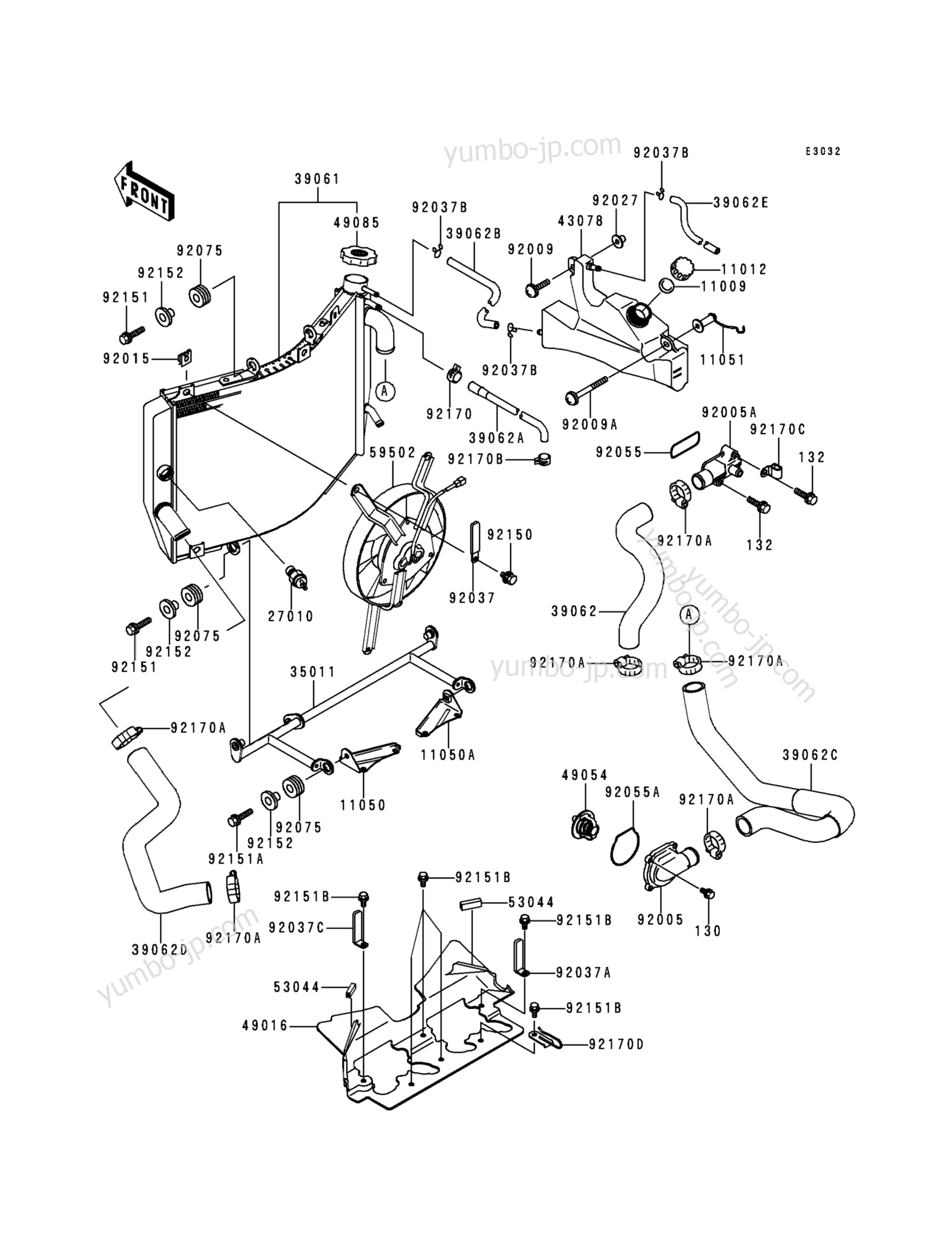 YUMBO | spare parts catalog for мотоцикла KAWASAKI NINJA ZX-6R