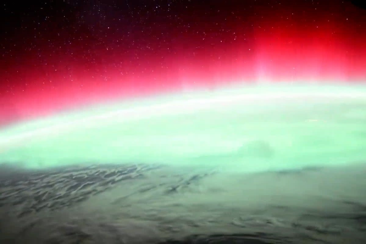 Dazzling aurora captured from space just days before ISS crew end