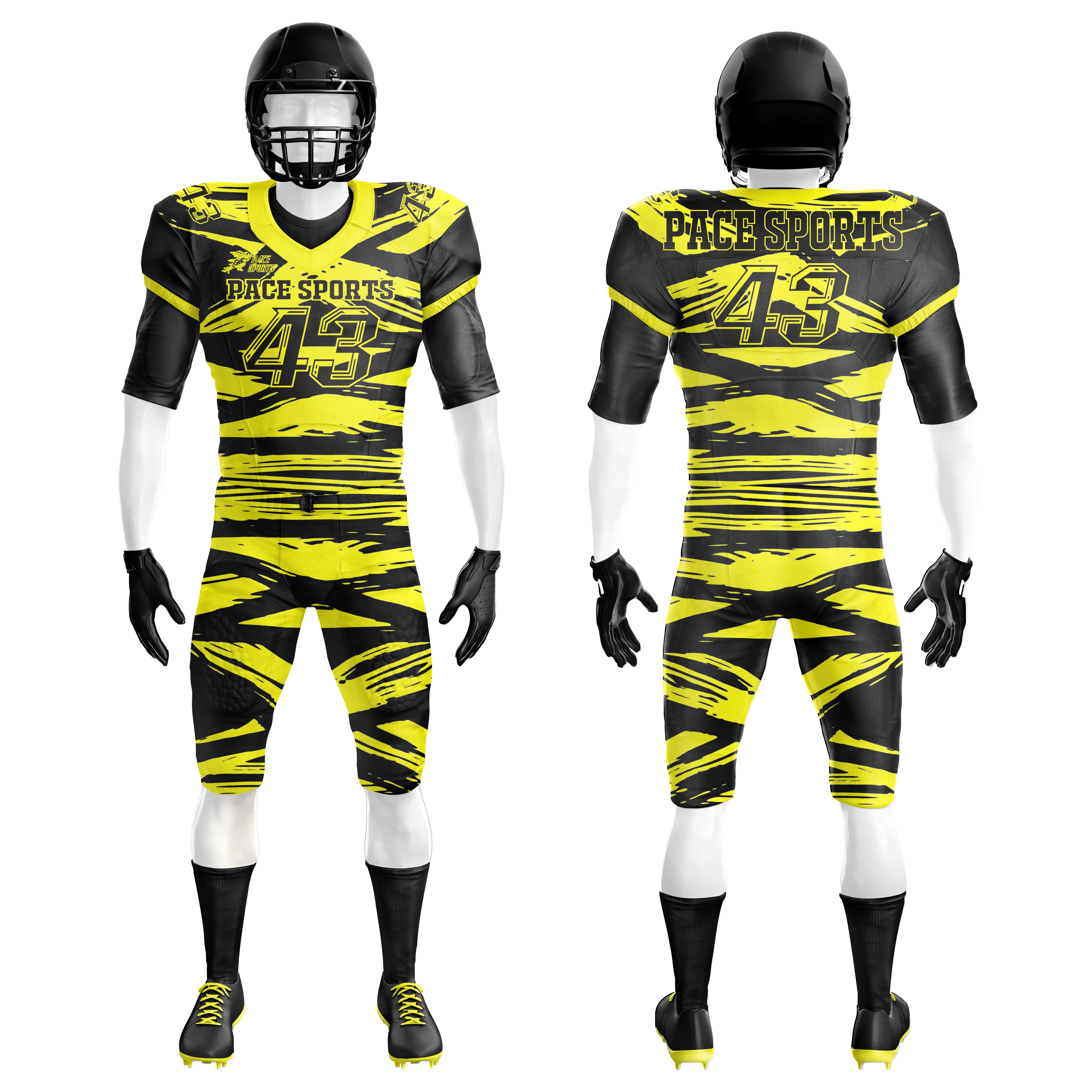 American Football Jersey for Adults Sublimated Tackle Twill