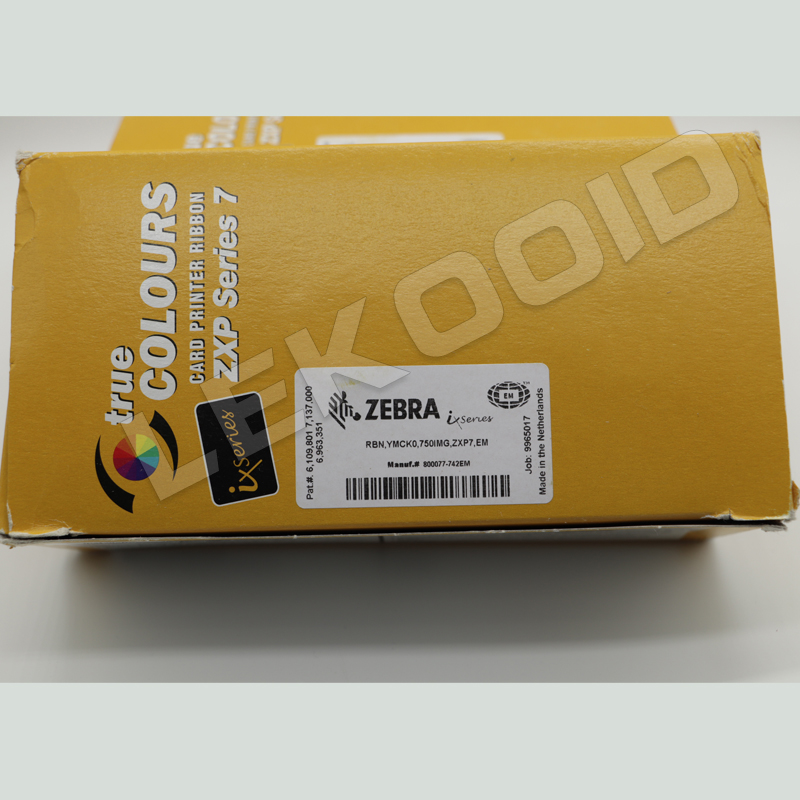Zebra ZXP7 Color Ribbon - 800077-742EM - YMCKO - 750 Prints