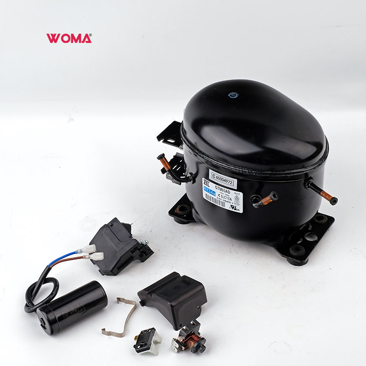 Zel GVY53AD R134a Refrigeration Compressor - 115V/60Hz, 1/5HP, Air