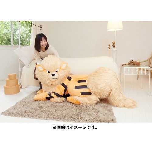 ポケモン」ウインディと添い寝できる♪ 約1/2スケールなのに、存在感