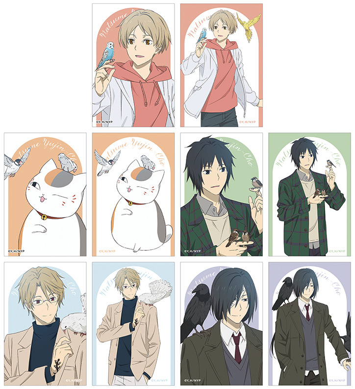 夏目友人帳」夏目や名取周一、的場静司らが鳥と戯れる癒やしデザイン