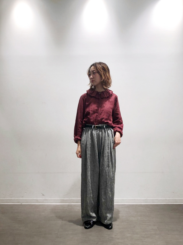 リネンリバーレースラッフルカラーブラウス | ONLINE SHOP | nest Robe