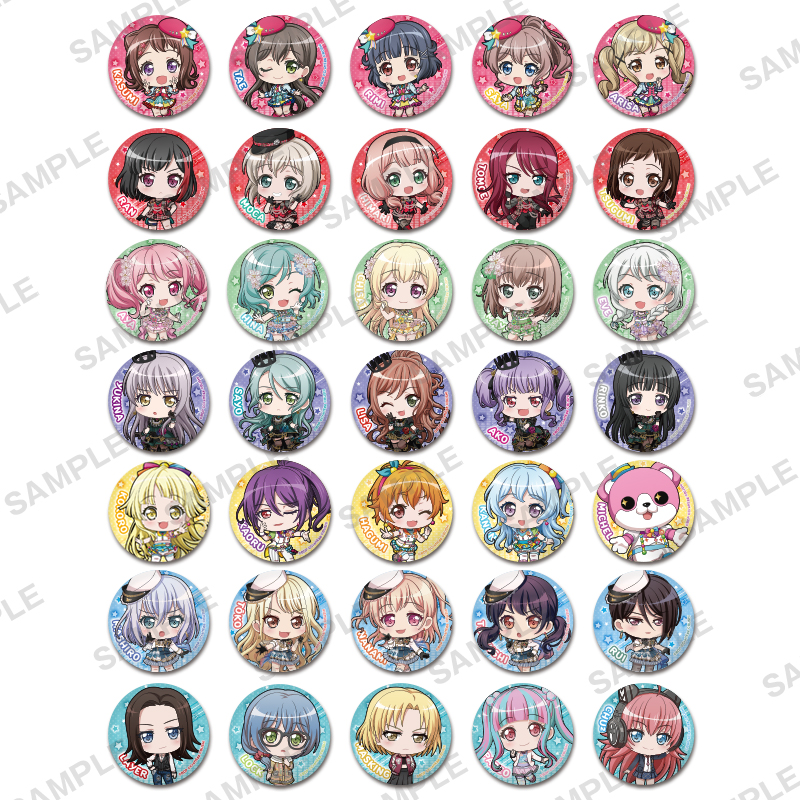 BanG Dream! ガールズバンドパーティ！ カプセル缶バッジ 2020KV ver