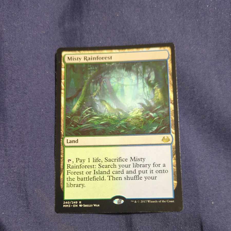 霧深い雨林 英語 フルアート FOIL 3枚 霧深い雨林/Misty Rainforest