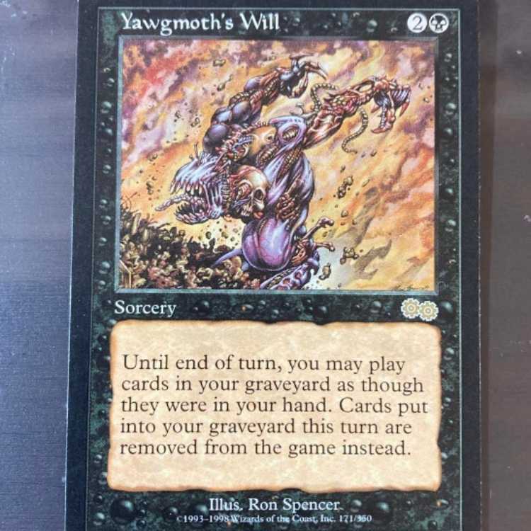 MTG ヨーグモスの意志 Yawgmoth's Will 1枚の通販 有沢 峰子（23389548