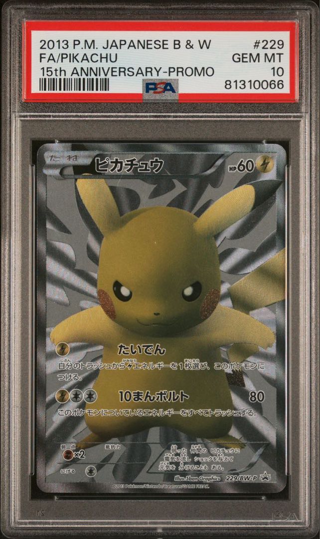 ピカチュウ 15周年プロモ PSA10 PROMO 1枚の通販 チンチン（1199142439