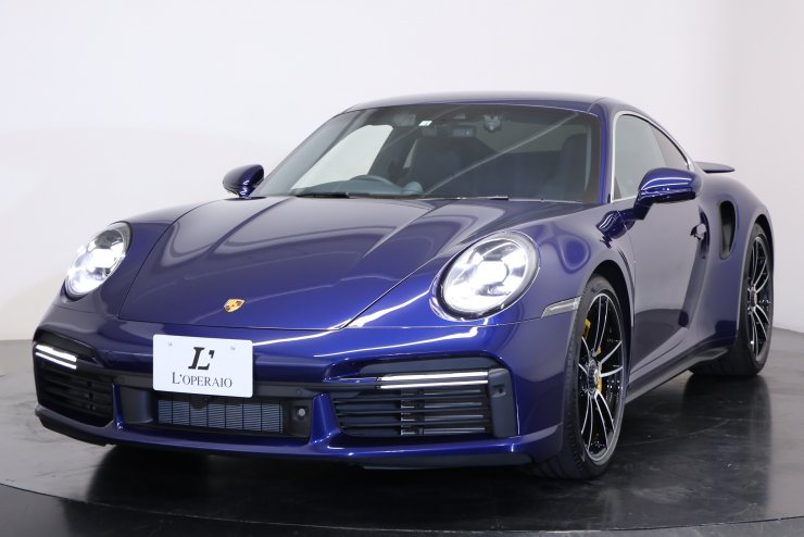 ポルシェ 911(Type992) ターボS PDK 走行約850km未満 ネイビーレザー