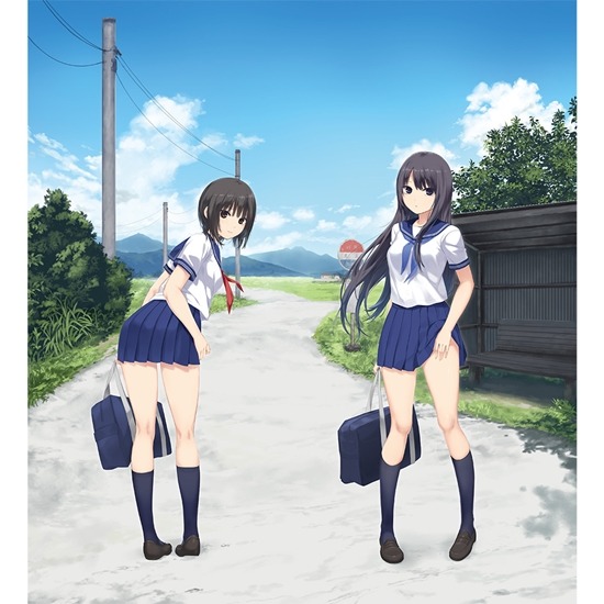 珈琲貴族先生 描き下ろし 複製原画 青山澄香＆白峰莉花 セーラー服