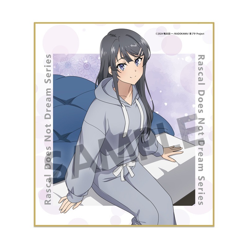 青春ブタ野郎シリーズ 描き下ろしミニ色紙 桜島麻衣の夏休み 部屋着