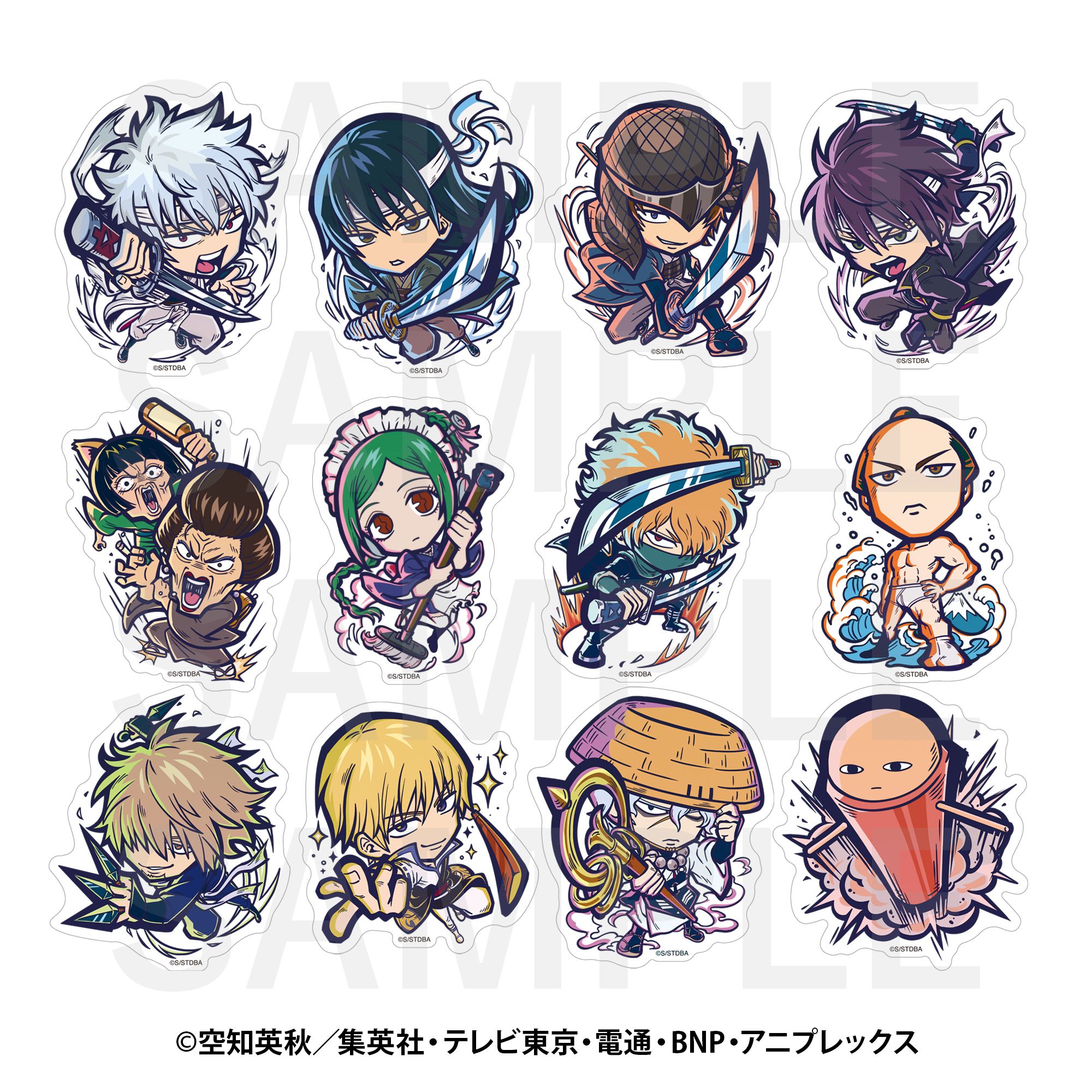 銀魂 イートゥーン第3弾 ダイカットステッカーセット 12枚入り｜ホビー
