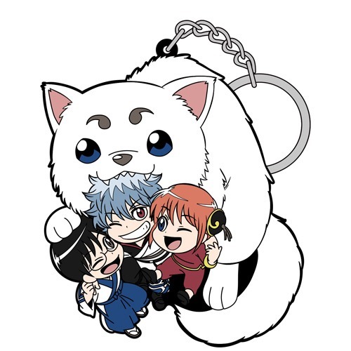 銀魂. 銀さん＆神楽＆新八の万事屋銀ちゃん つままれキーホルダー