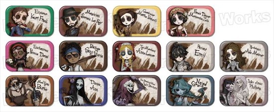 Identity V Dark×POP トレーディングスクエア缶バッジ Vol.4 14個入り