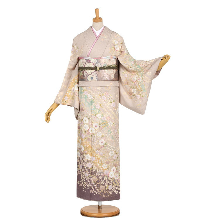 桐屋辻が花 訪問着 No.AA-1662-Lサイズのレンタル｜きもの365