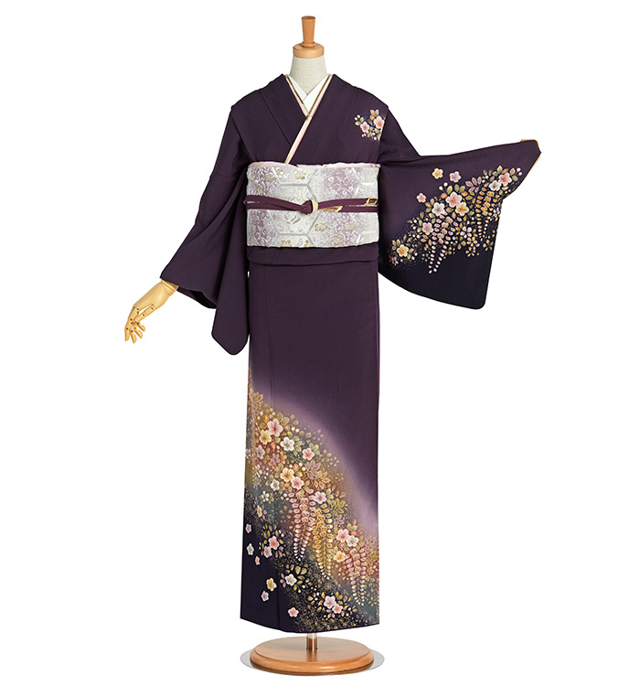 桐屋辻が花 訪問着 No.AA-4444-ワイド-MOサイズのレンタル｜きもの365